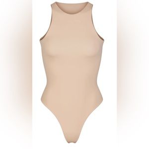 Skims Fits Everybody High Neck Bodysuit - mica (M)